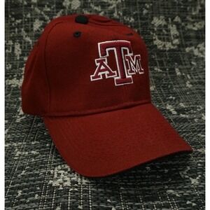 Texas‎ A&M Aggies Maroon Strapback Hat NCAA Football Large Logo College Cap